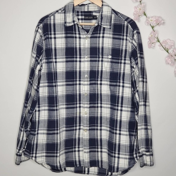 Faded Glory Button Down Shirt Plaid Sz Lg - Picture 8 of 8